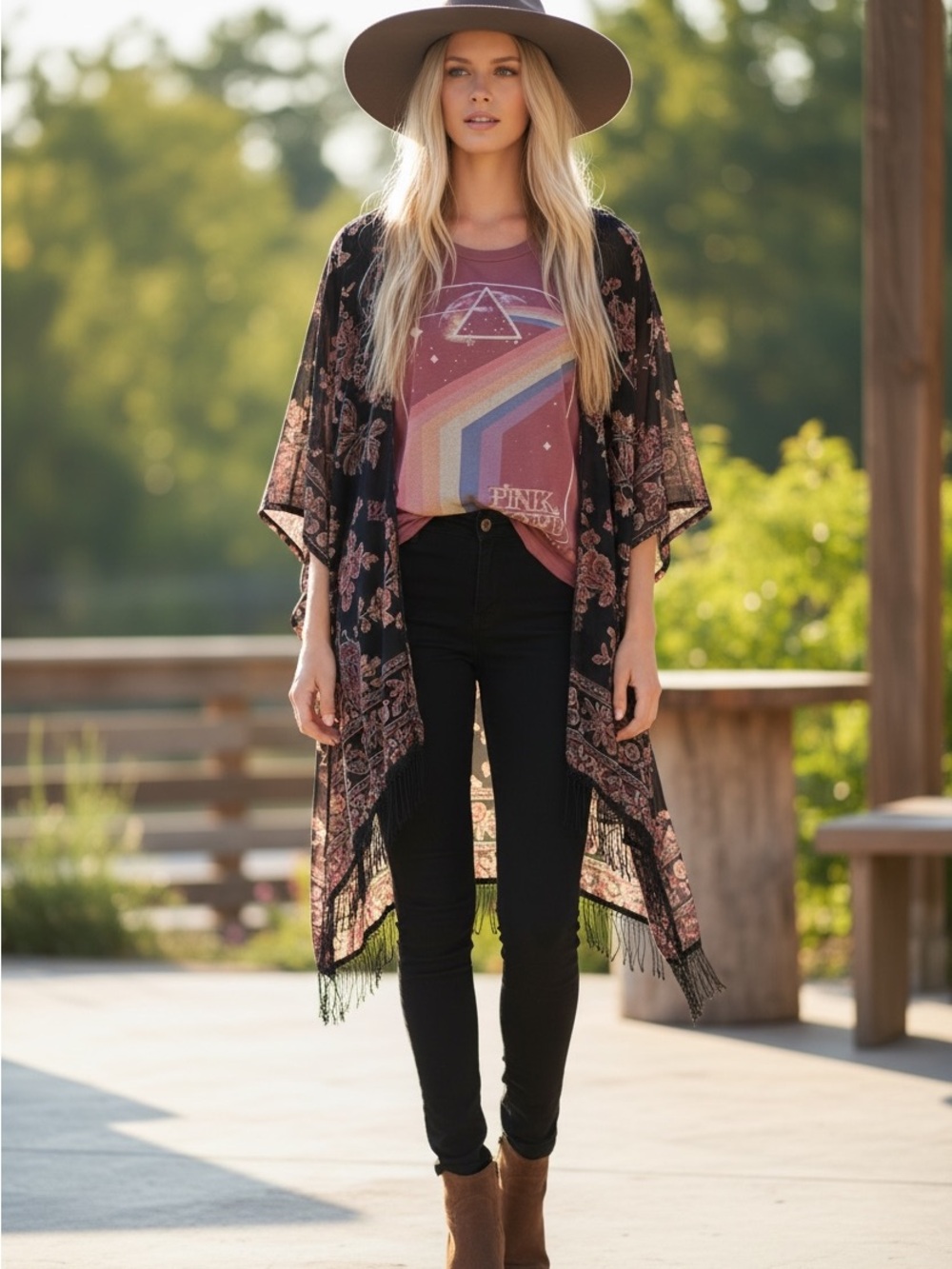 Pink Floyd One of a Kind Custom Poncho top